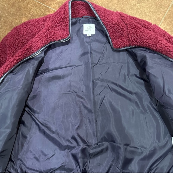 Ivory Ella Sherpa Jacket - Picture 3 of 8